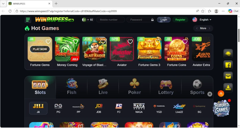 Win Rupees Game Online Pakistan on laptop
