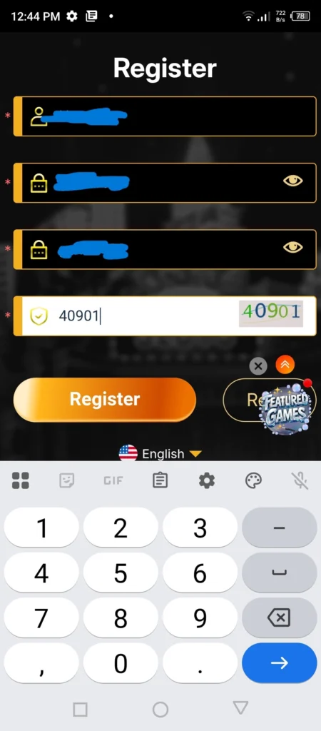 Club PK VIP game registration 