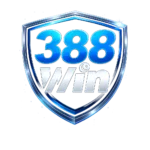 388Win logo featuring bold blue numerals, silver-white Win lettering, and a crescent moon emblem on a dark navy shield background.